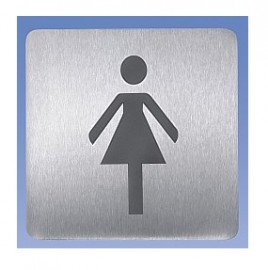 Piktogram Sanela WC ženy, nerez mat   SLZN 44AB